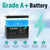 12V 20Ah LiFePO4 Lithium Battery, 2000+ Deep Cycles Rechargeable Battery, Built-in 20A BMS, Perfect for Fish Finders, Power Wheels, Solar/Wind Power, Ham Radio, Scooters, Small UPS and More