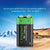 Enegitech 9V Lithium Battery 1200mAh Non-Rechargeable for Smoke Detector Fire Alarm 4 Pack
