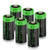 Enegitech CR123A Lithium Batteries, CR17345 123 3V Battery 1600mAh Non-Rechargeable 6Pack